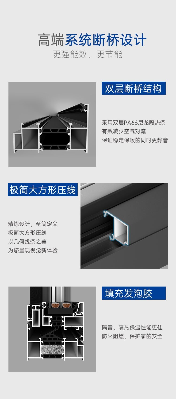 星悦系列  双内开断桥平开窗