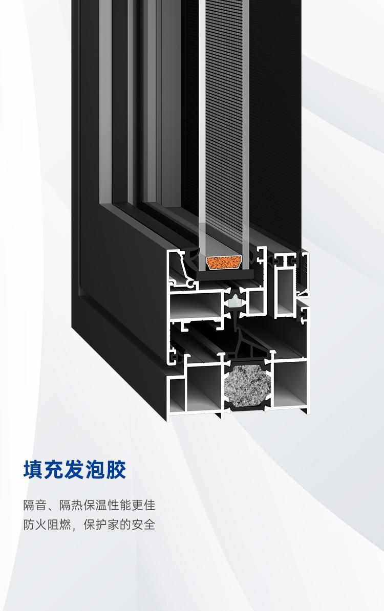 星际系列  双内开断桥平开窗